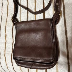 Coach Brown Leather Crossbody-Vintage